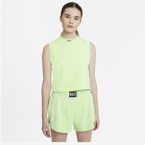 Lime green Nike sweatshirt and tank set